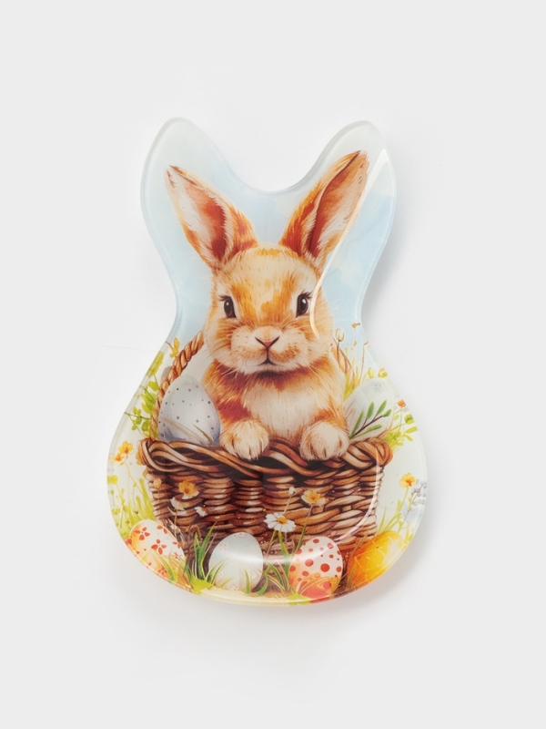Блюдо сервировочное "Пасха. Милый кролик", 21х13,5х1,8 см