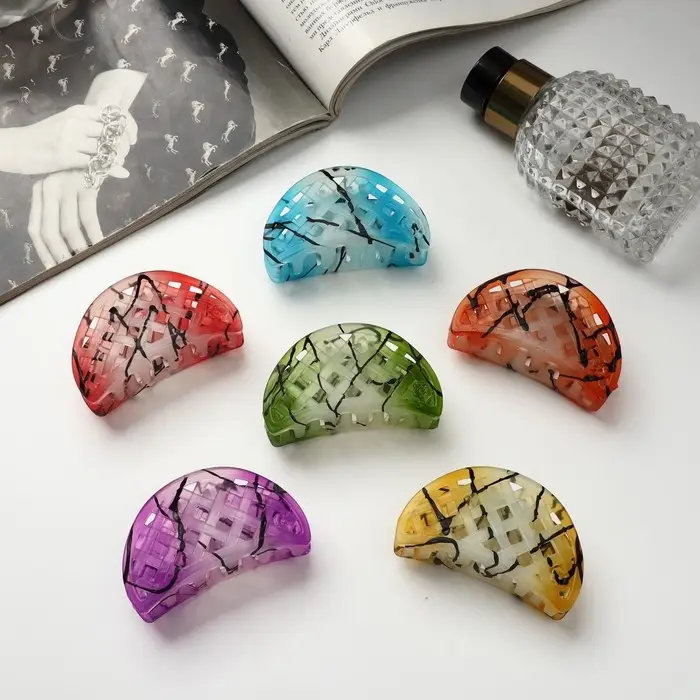 Крабик для волос «Айседора», сетка, 6 см, МИКС Крабик для волос «Айседора», сетка, 6 см, МИКС