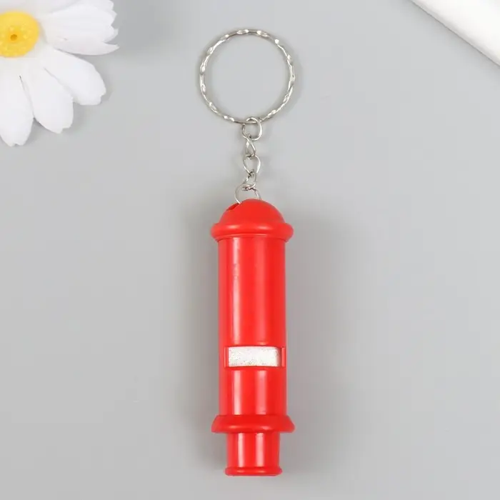 Брелок для ключей на кольце «Свисток», пластик, 6.3×2.2×2.2 см, МИКС