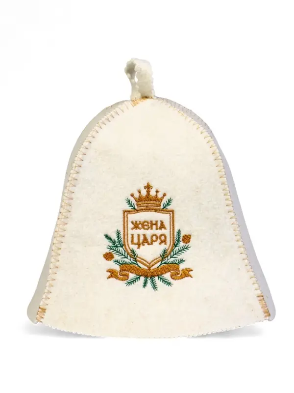 Набор банный 2 шапки Набор банный 2 шапки "Царский", белый