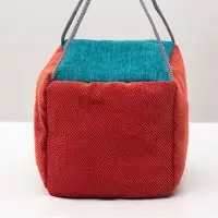 Подвесной дом для грызунов &laquo;Куб&raquo;, 12&times;12&times;12 см, мебельная ткань, флис, цвет МИКС
