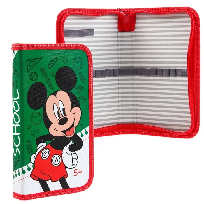 Пенал каркасный, 1 секция, 115х205х30 мм, ламинированный картон, Микки Маус Пенал каркасный, 1 секция, 115х205х30 мм, ламинированный картон, Микки Маус