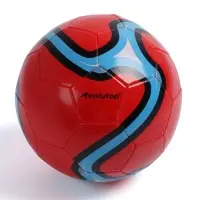 Футбольный мяч ONLYTOP, машинная сшивка, 32 панели, р. 5, PVC, красный