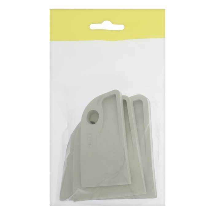 Набор шпателей ТУНДРА  Набор шпателей ТУНДРА "Парус", резина, 3 шт., 40-60-80 мм