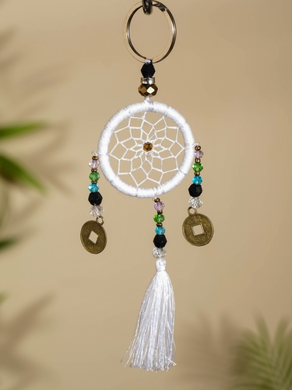 Брелок Брелок "Ловец снов" 4х15 см. белый