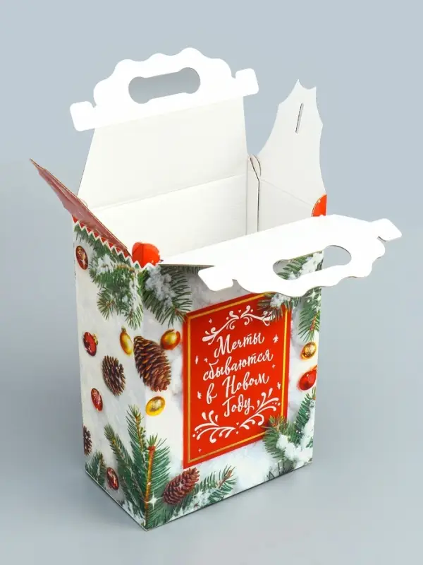 Подарочная коробка Новогодняя Корпоратив Подарочная коробка Новогодняя Корпоратив "Акцент" 20,3 х 12,3 х 41 см