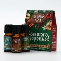 Эфирное масло, набор 3 шт х 10 мл, Банный Дух Эфирное масло, набор 3 шт х 10 мл, Банный Дух