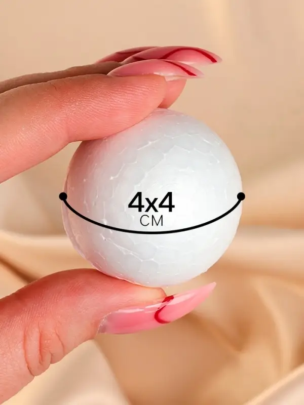 Шар из пенопласта (набор 9 шт.), d=4 см Шар из пенопласта (набор 9 шт.), d=4 см