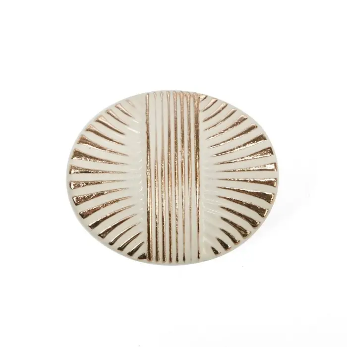 Ручка-кнопка CAPPIO, цинк, d=35 мм, цвет белый/золото Ручка-кнопка CAPPIO, цинк, d=35 мм, цвет белый/золото