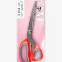 Ножницы портновские, скошенное лезвие, 10", 23 см, оранжевые