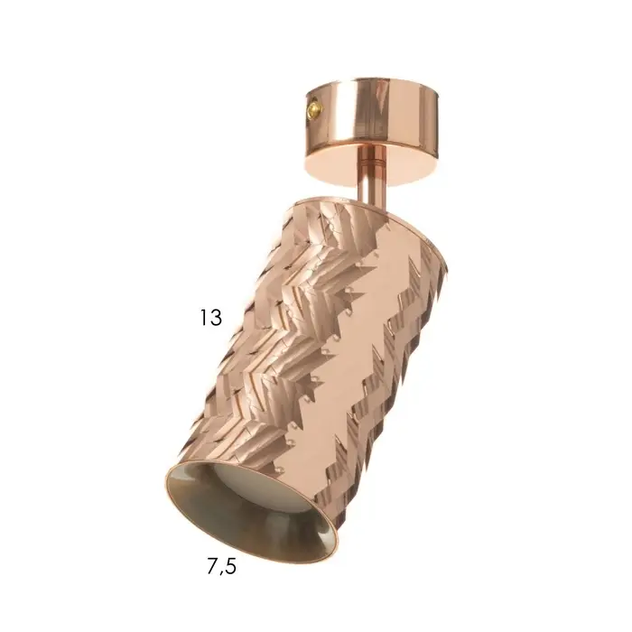 Спот &laquo;Астер&raquo; GU10 медь 7.5&times;7.5&times;20 см