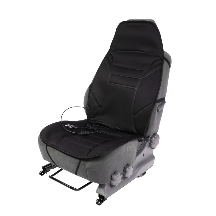 Подогрев сиденья Skyway, со спинкой, 2 режима, черный, 12 В, 2,5-3А, 115 х 52 см Подогрев сиденья Skyway, со спинкой, 2 режима, черный, 12 В, 2,5-3А, 115 х 52 см
