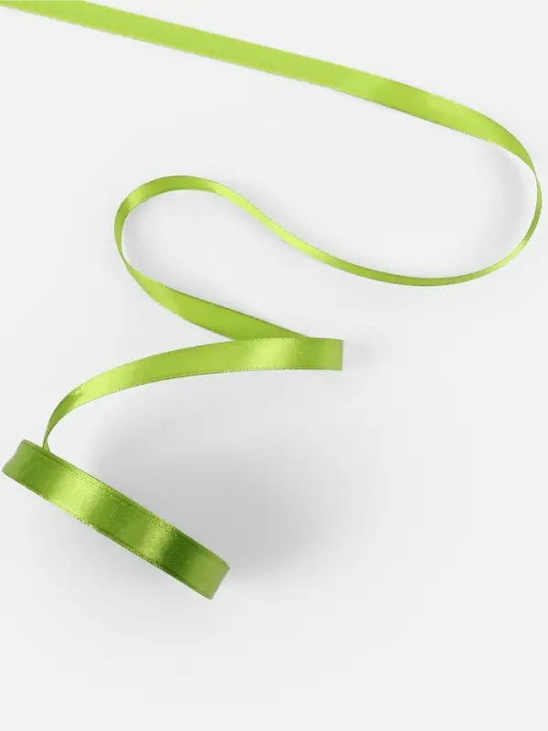 Лента атласная, 12 мм, 23±1 м, светло-зелёная №184 Лента атласная, 12 мм, 23±1 м, светло-зелёная №184