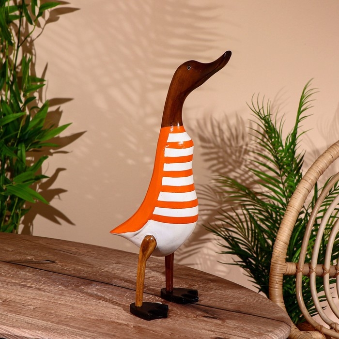 Сувенир "Утка в оранжевом" дерево 45 см