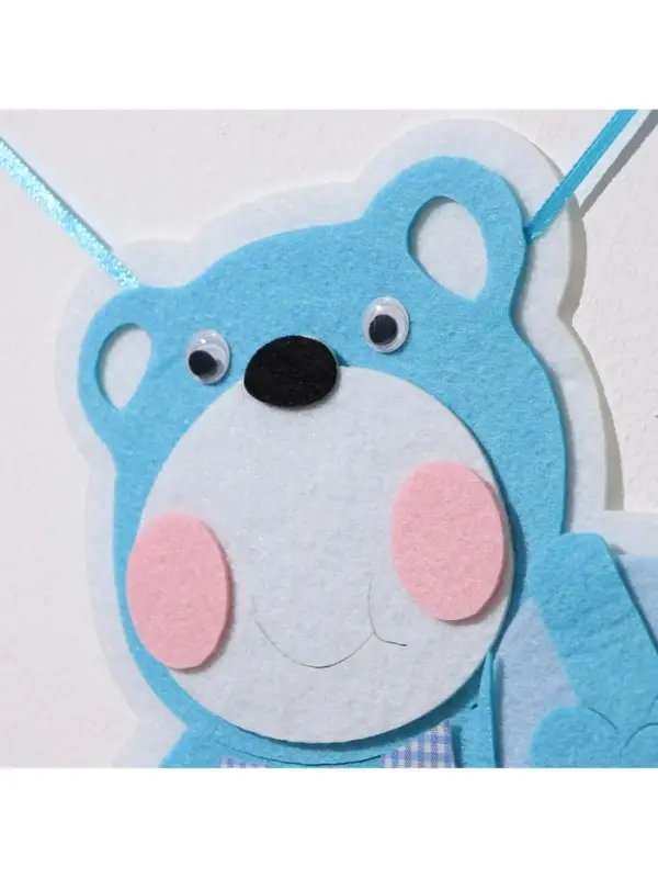 Украшение на гендер пати &laquo;Подвеска Мишка It's a Boy&raquo;, 30.5&times;30.5&times;49 см, голубое