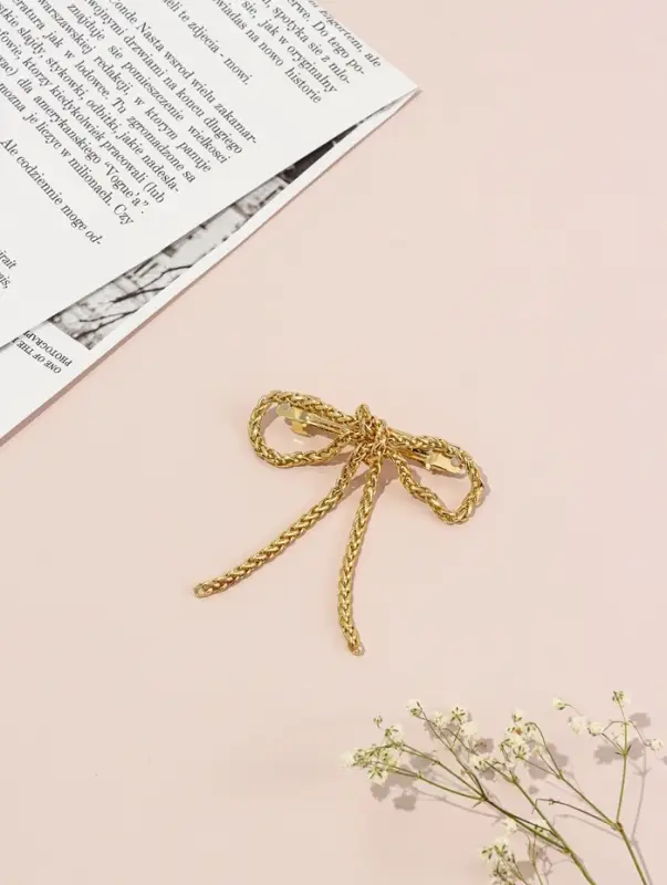 Заколка-автомат для волос "Сентаза" 7,5 см, золото