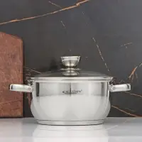 Кастрюля Катунь &laquo;Антея&raquo;, 3 л, d=20 см, капсульное дно, индукция, нержавеющая сталь, AISI - 201