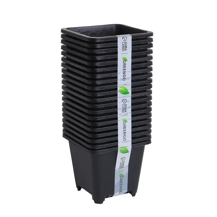 Горшок для рассады, 250 мл, d=9 см, h=8 см, пластик, чёрный, Greengo Горшок для рассады, 250 мл, d=9 см, h=8 см, пластик, чёрный, Greengo