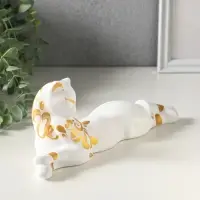 Фигура керамика &laquo;Кошка Багира лежит&raquo;, 26 см, белый