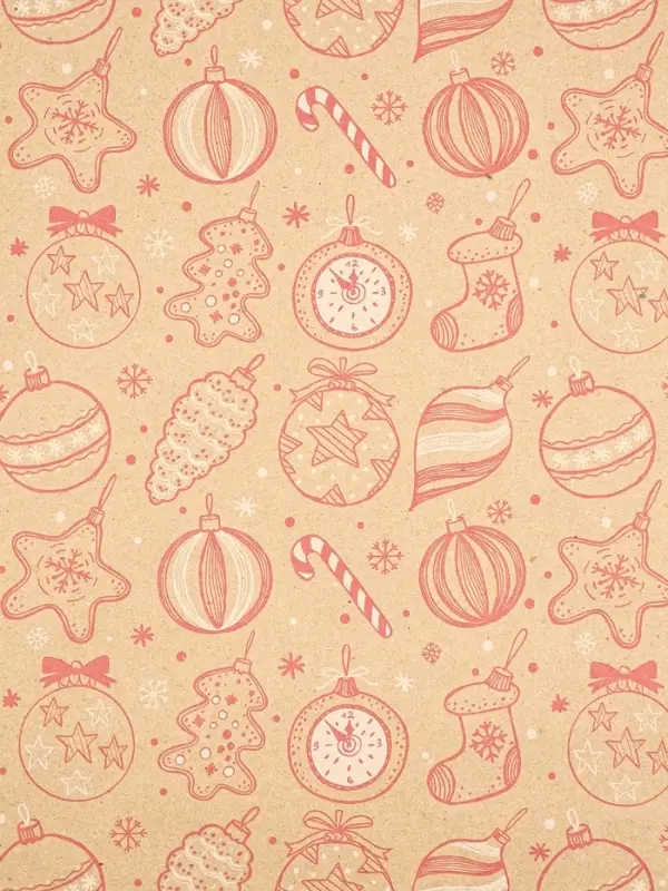 Набор упаковочной бумаги &laquo;Новогодняя&raquo;, 4 листа, 70 &times; 100 см