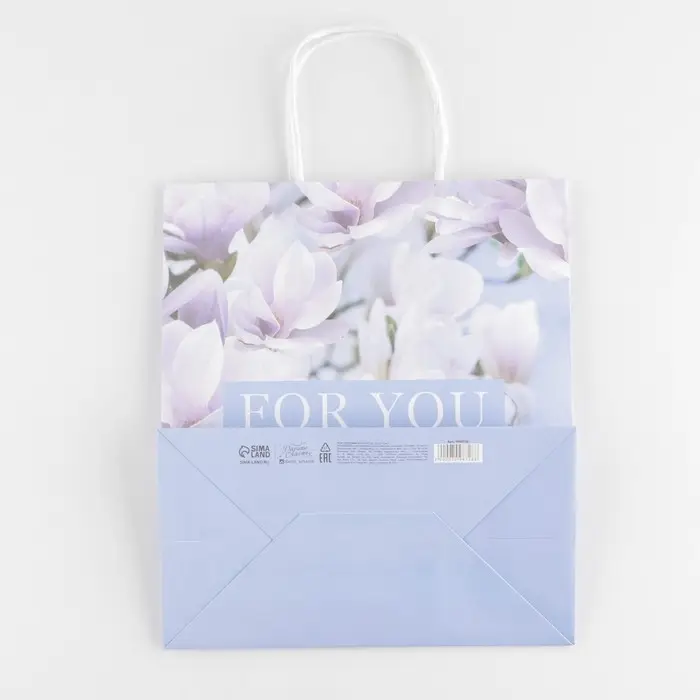 Пакет подарочный крафтовый, упаковка, For you, 22 х 25 х 12 см Пакет подарочный крафтовый, упаковка, For you, 22 х 25 х 12 см