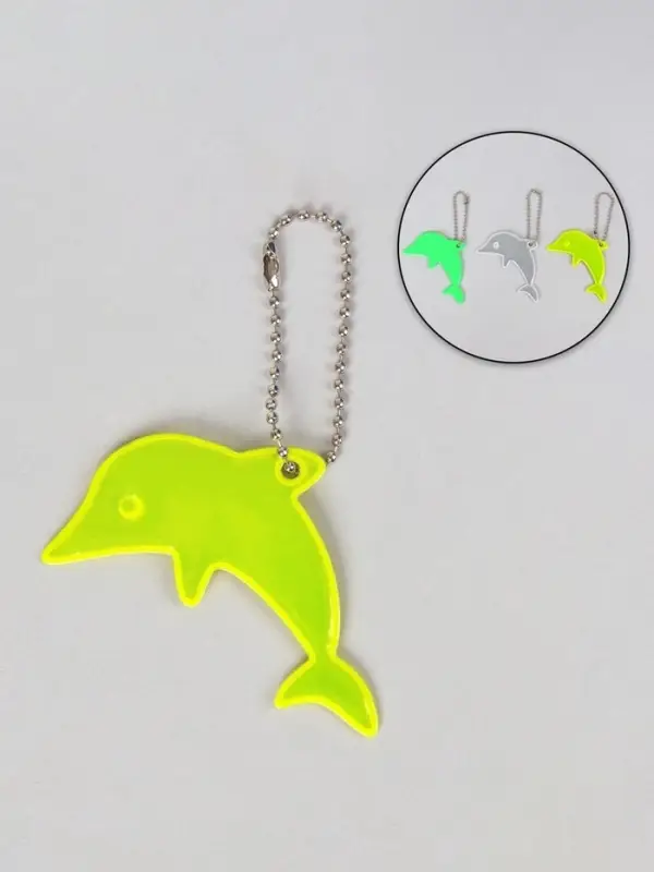 Светоотражающий элемент «Дельфин», двусторонний, 7×5.2 см, МИКС Светоотражающий элемент «Дельфин», двусторонний, 7×5.2 см, МИКС