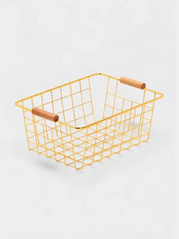 Корзина для хранения Корзина для хранения "Голден" 24.5*18*10 см, цвет золотой