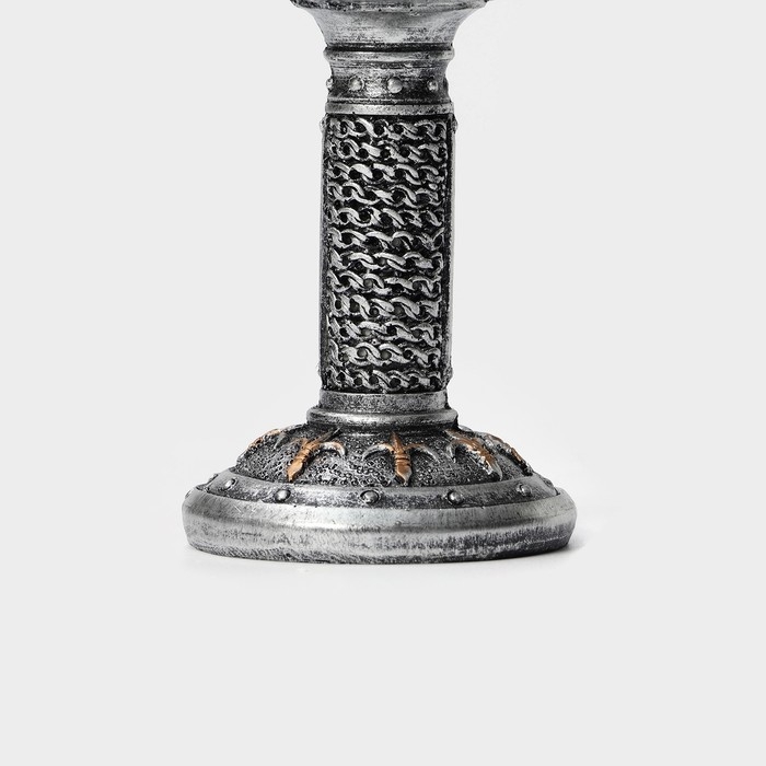 Бокал «Щит», 200 мл, 8×19 см, цвет серебряный Бокал «Щит», 200 мл, 8×19 см, цвет серебряный