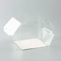 Коробка из PVC для куличей и десертов, прозрачная, 15&times;16&times;16 см