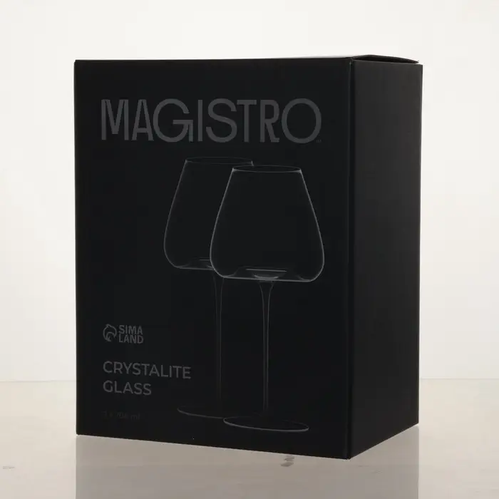 Бокалы для вина Magistro &laquo;Амьен&raquo;, 700 мл, h=25 см, набор 2 шт., стекло, прозрачные