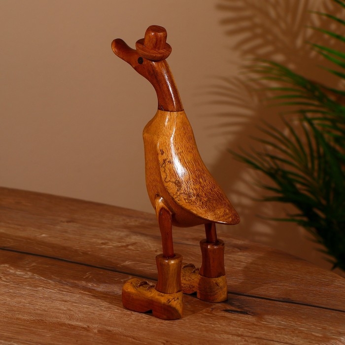 Сувенир Сувенир "Утка в шляпке " дерево 27 см