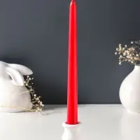 Свеча античная 25 см, 58 г, 7 ч, красный