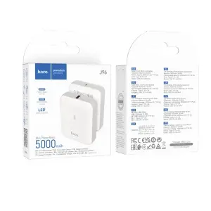 Портативный аккумулятор 5000 mAh J96 HOCO белый