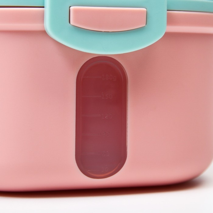 Контейнер для хранения детского питания «Корона», 240 гр., цвет розовый