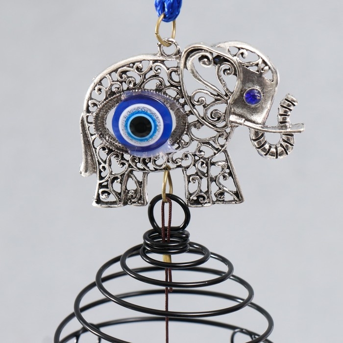 Музыка ветра металл Музыка ветра металл "Слон" от сглаза 4 колокольчика 46 см