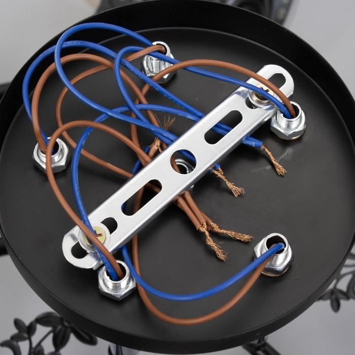 Люстра Люстра "Рузанна" 5хЕ27 40Вт черно-золотой 60х60х27 см BayerLux