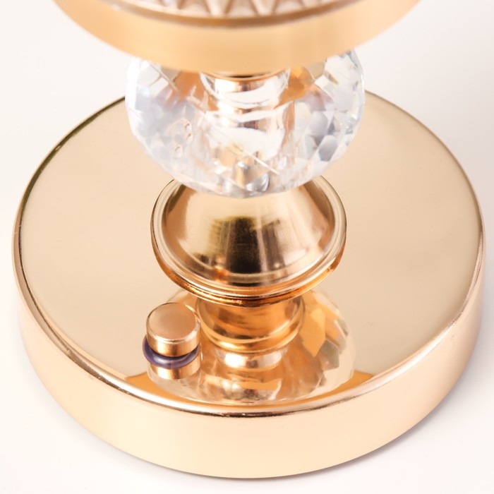 Настольная лампа сенсорная Настольная лампа сенсорная "Билди" LED 3Вт 3000-6000К USB АКБ диммер золото 9,5х9,5х29,5 см 102220