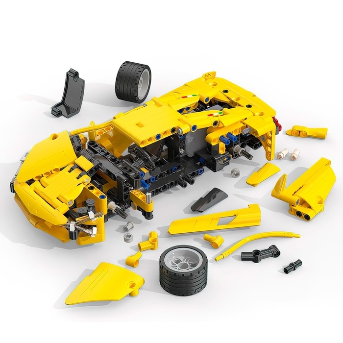 Конструктор инерционный «Спорткар», 357 деталей Конструктор инерционный «Спорткар», 357 деталей