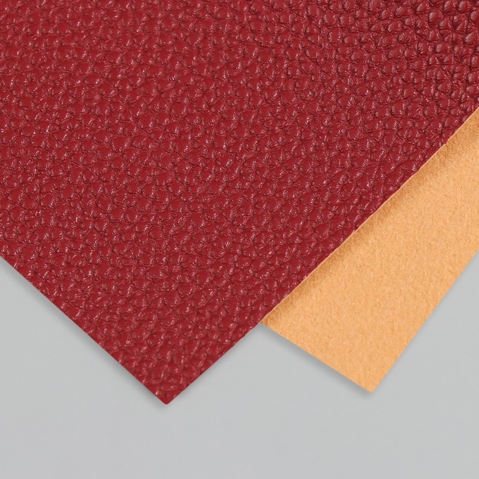 Лист для творчества иск.кожа Лист для творчества иск.кожа "Рисунок Личи" бордо лист 33х20 см толщина 1 мм