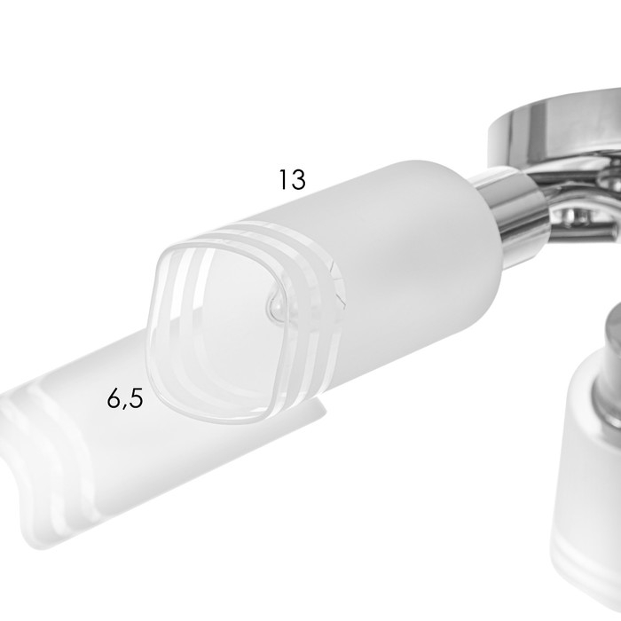 Люстра потолочная Адель 5х40Вт Е14 Хром 52x52x19 см Люстра потолочная Адель 5х40Вт Е14 Хром 52x52x19 см