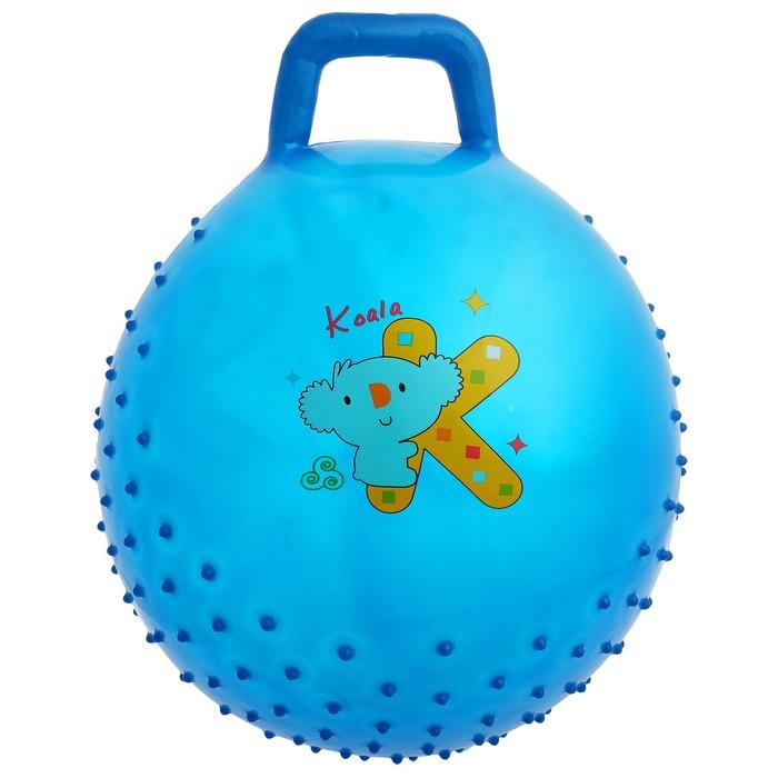 Мяч-прыгун с ручкой «Сказочные истории», массажный, d=45 cм, 350 г, цвета МИКС Мяч-прыгун с ручкой «Сказочные истории», массажный, d=45 cм, 350 г, цвета МИКС