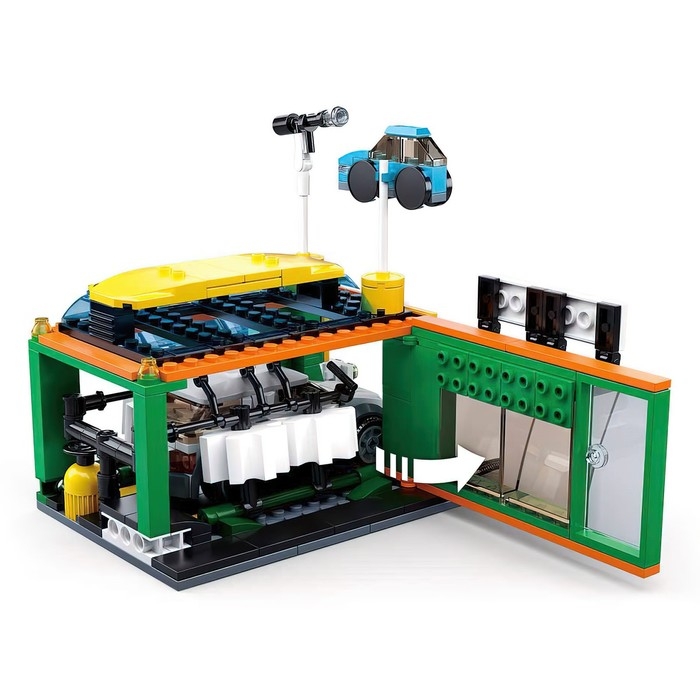 Конструктор Город &laquo;Конвейерная автомойка&raquo;, 323 детали