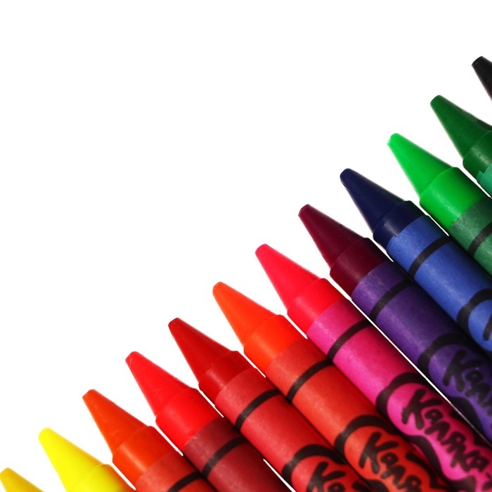 Карандаши восковые 12 цветов Карандаши восковые 12 цветов "Каляка-Маляка" КЛАССИКА + НЕОН, круглые, 8 мм