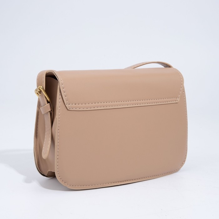 Сумка-мессенджер на клапане, цвет бежевый Сумка-мессенджер на клапане, цвет бежевый