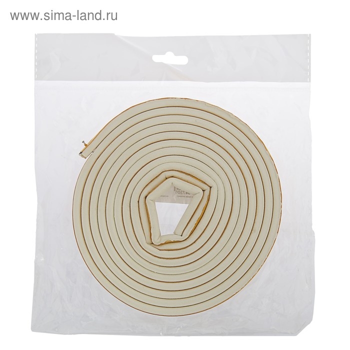 Уплотнитель резиновый ТУНДРА, профиль Р, размер 5.5х9 мм, белый, в упаковке 6 м Уплотнитель резиновый ТУНДРА, профиль Р, размер 5.5х9 мм, белый, в упаковке 6 м