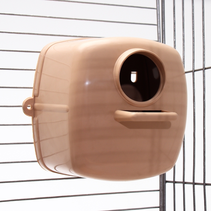 Клетка для птиц Клетка для птиц "Пижон" №104-Б, разборная, 2 секции, 58 х 40 х 88см, бежевая