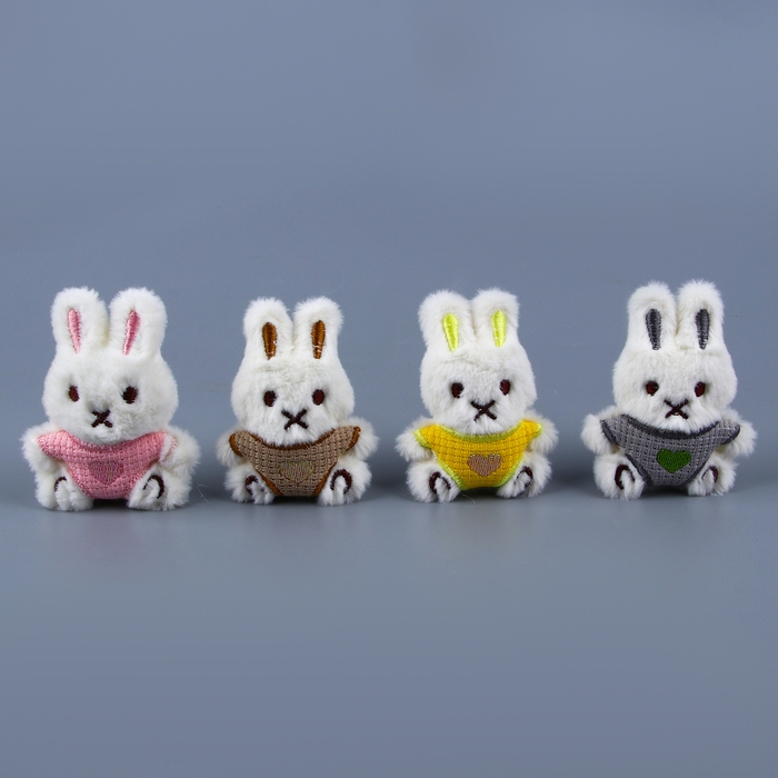 Мягкий магнит «Зайка», 8 см, цвет МИКС Мягкий магнит «Зайка», 8 см, цвет МИКС