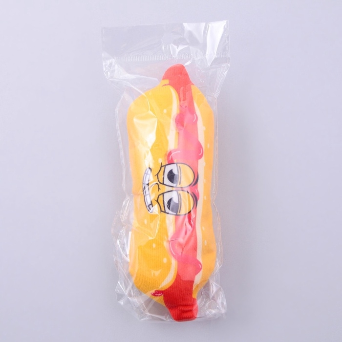 Игрушка для собак с пищалкой «Хот-дог» из текстиля, 18 х 7 см Игрушка для собак с пищалкой «Хот-дог» из текстиля, 18 х 7 см