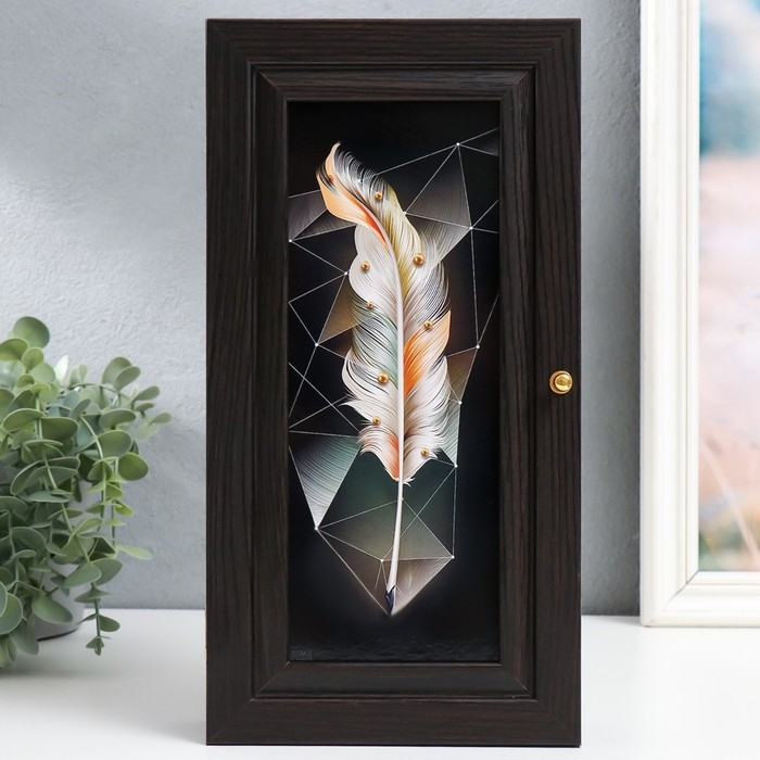 Ключница Ключница "Перо" венге 16х31 см МИКС