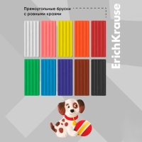 Пластилин 10 цветов, 160 г, ErichKrause Basic, в картонной упаковке